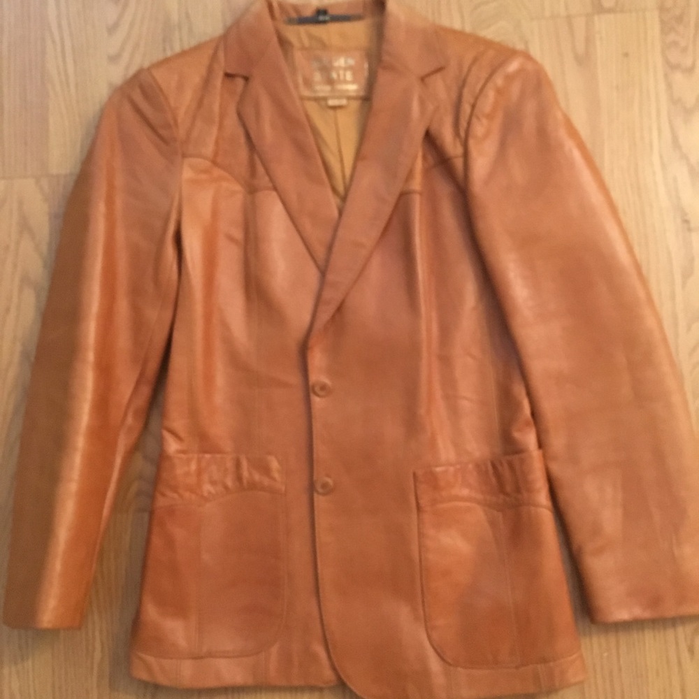 Vintage leather blazer